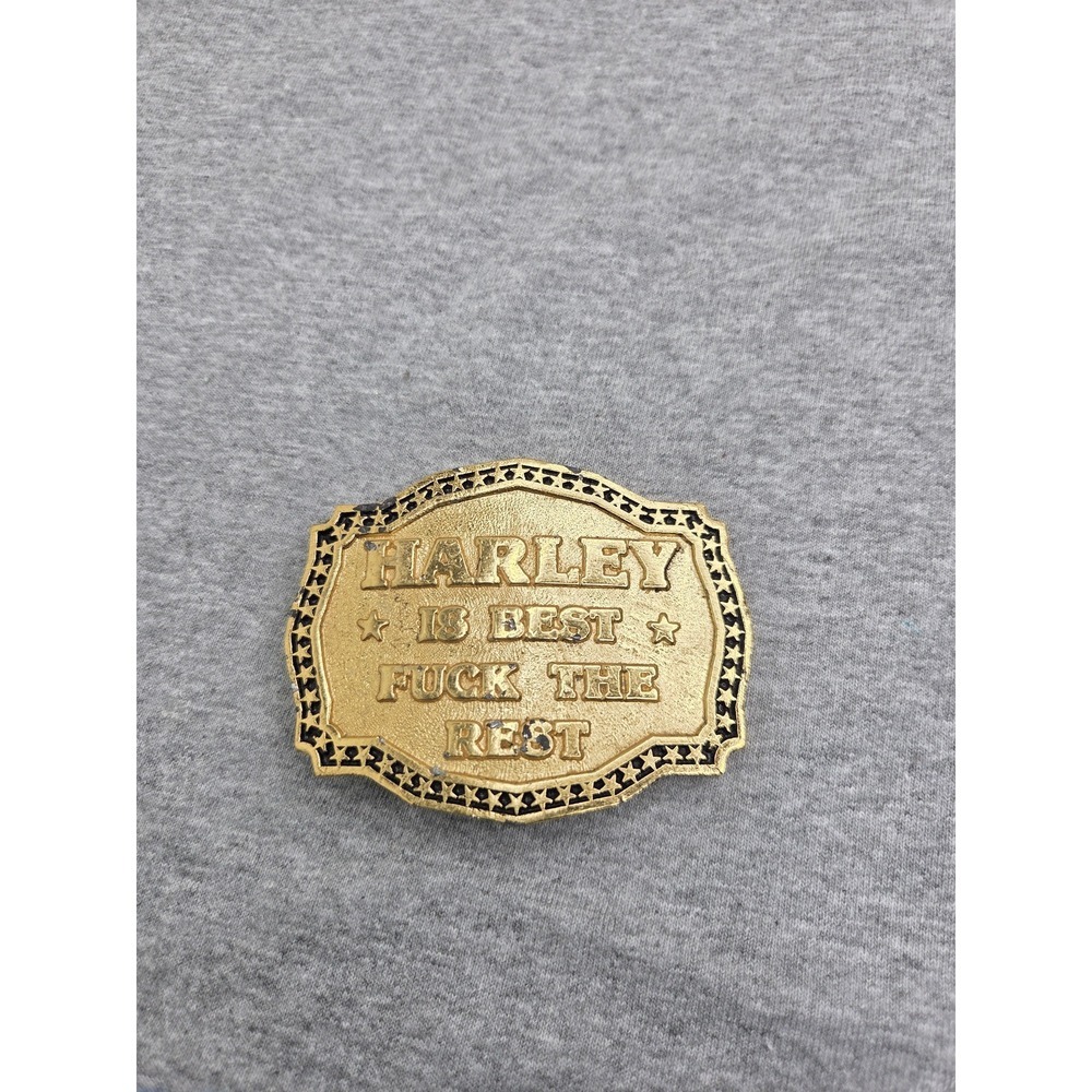 One of a Kind 1984 Handmade Harley Davidson Belt Buckle Artisan Motorcycle Biker